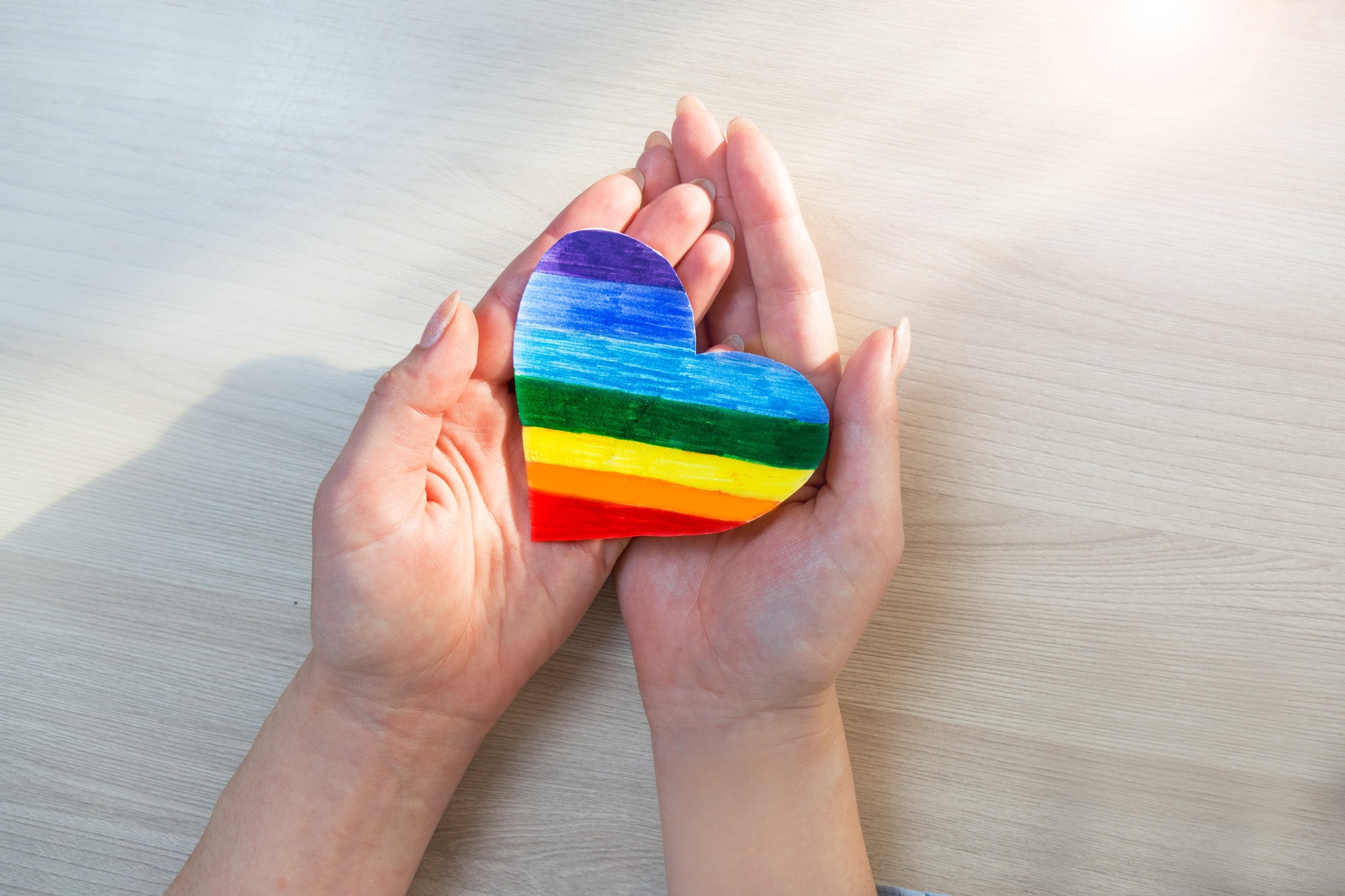 LGBT symbol. Valentine's Day lgbt community, concept,gender freedom ,choice,lgbt pride